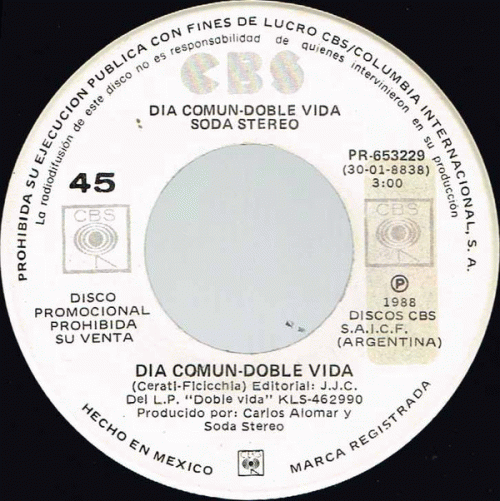 Soda Stereo : Dia Comun -Doble Vida